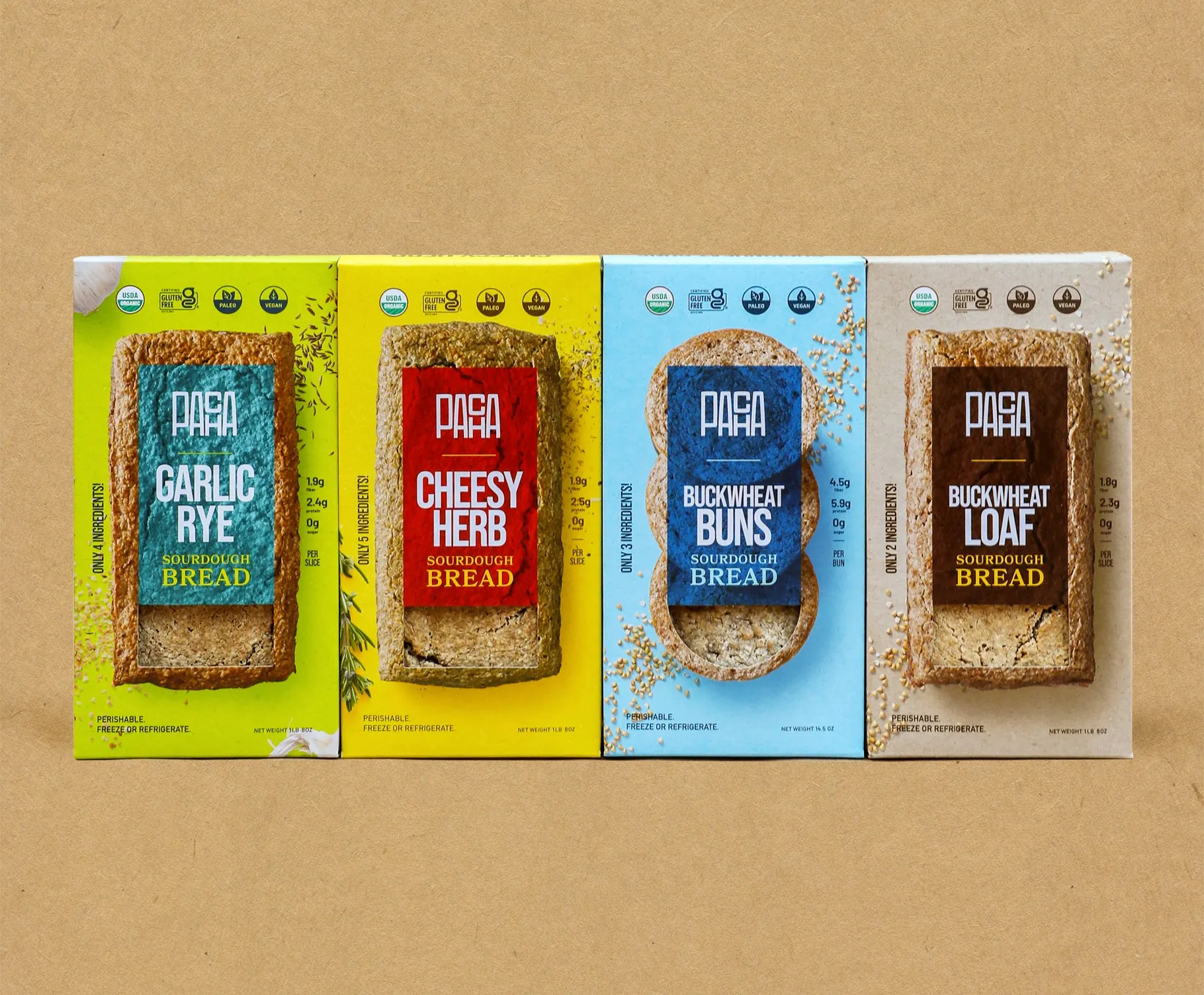 Pacha Bread & Buns GF Vegan Organic Nutmeg Notebook